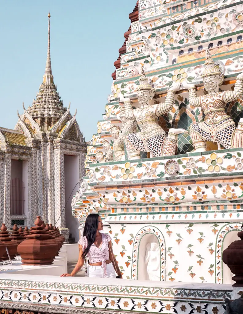 Visiting Wat Arun temple in Bangkok