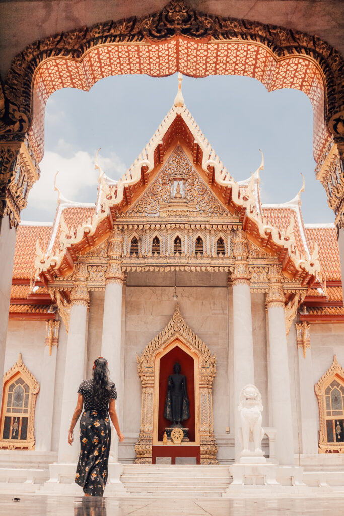Visiting Wat Benchemaphobit Temple in Bangkok