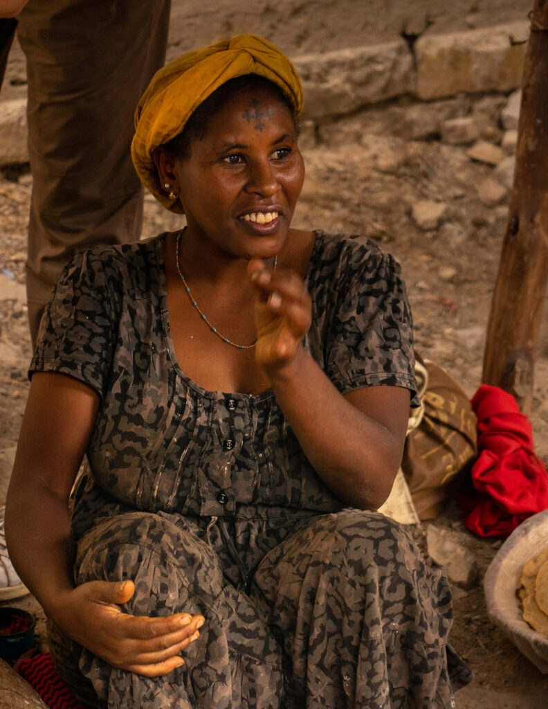 unique fashion and customs such as face tattoos are common in Ethiopia