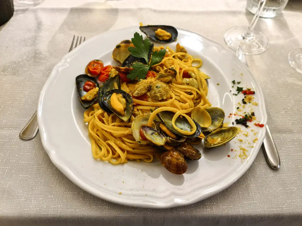 Sardinian Seafood pasta 