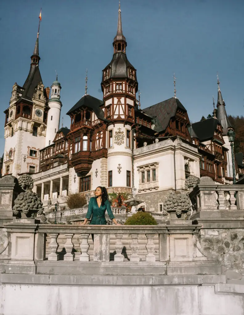 visit Peles castle one of the most beautiful castles in Romania 