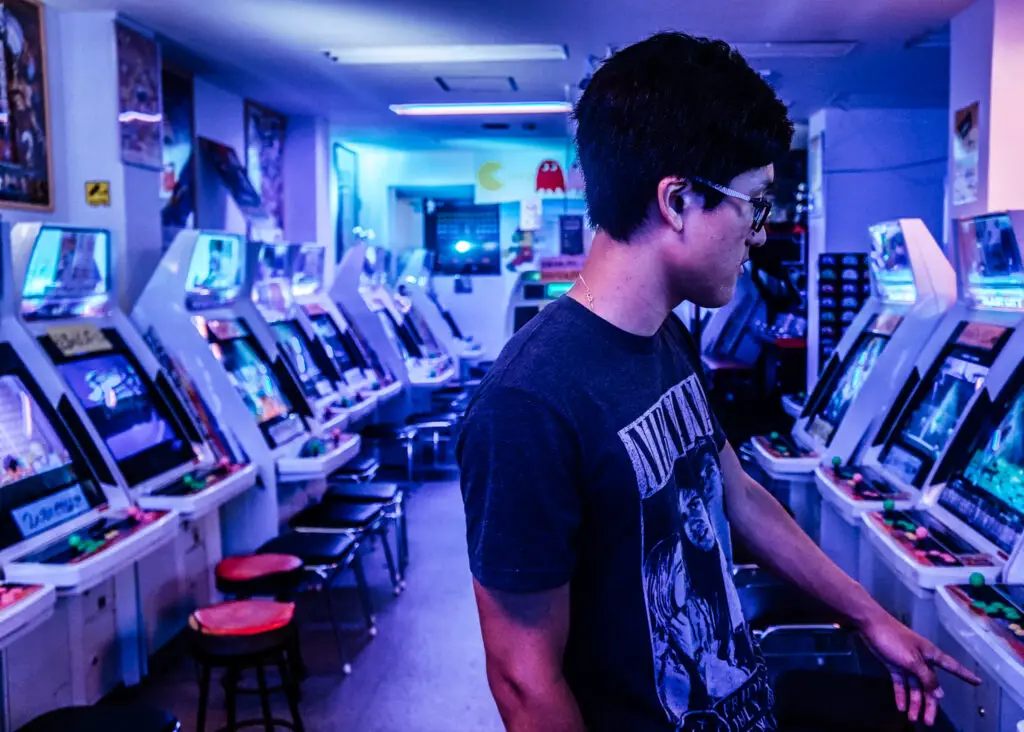 an arcade in osaka