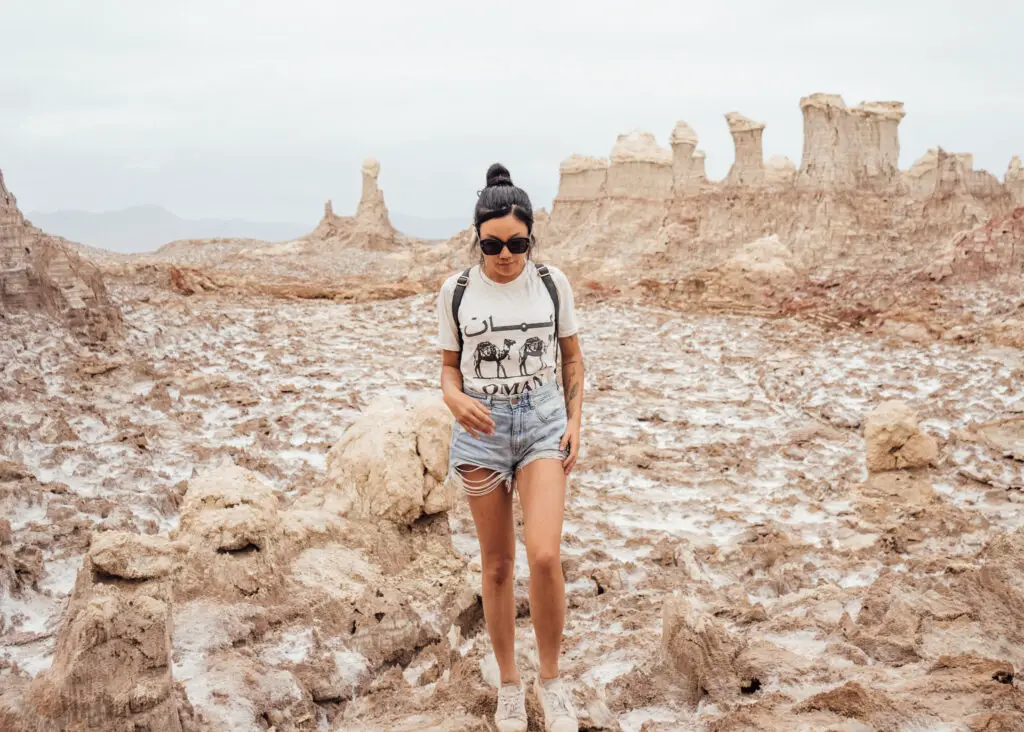 a girl at danakil in ethiopia