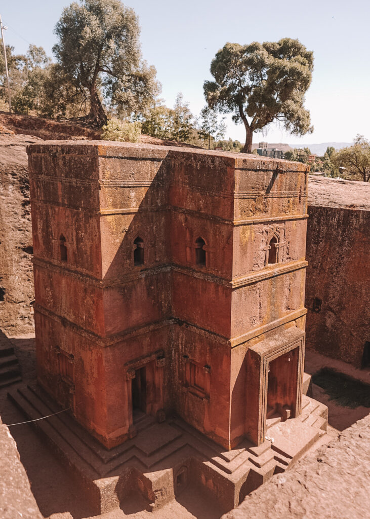 the famous rock hewn church in lalibela