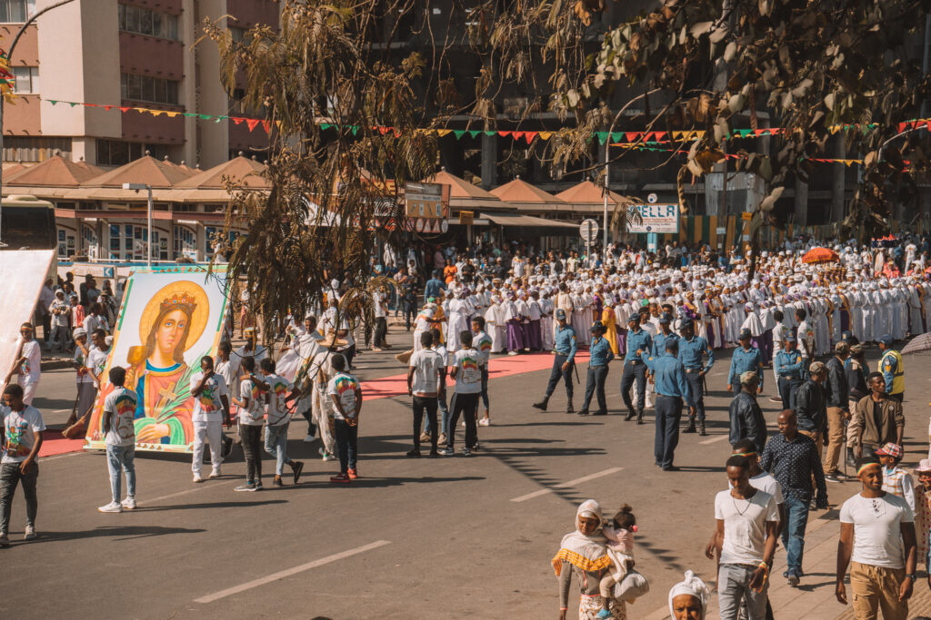 timkat celebrations in the streets of addis ababa