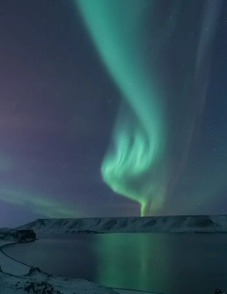 the northern lights in iceland