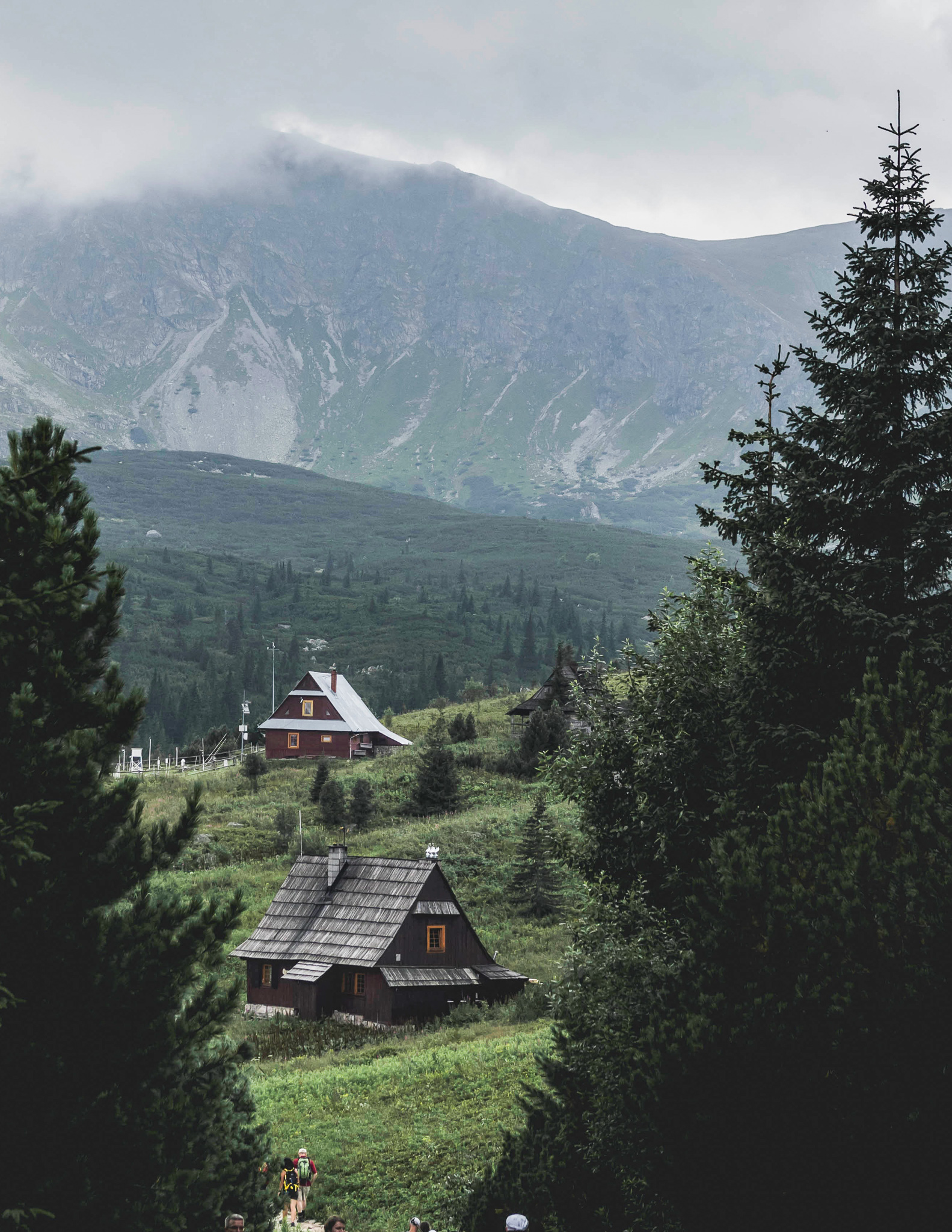 huts and mountains in natue in zakopane a place that must be visited in poland as a digital nomad