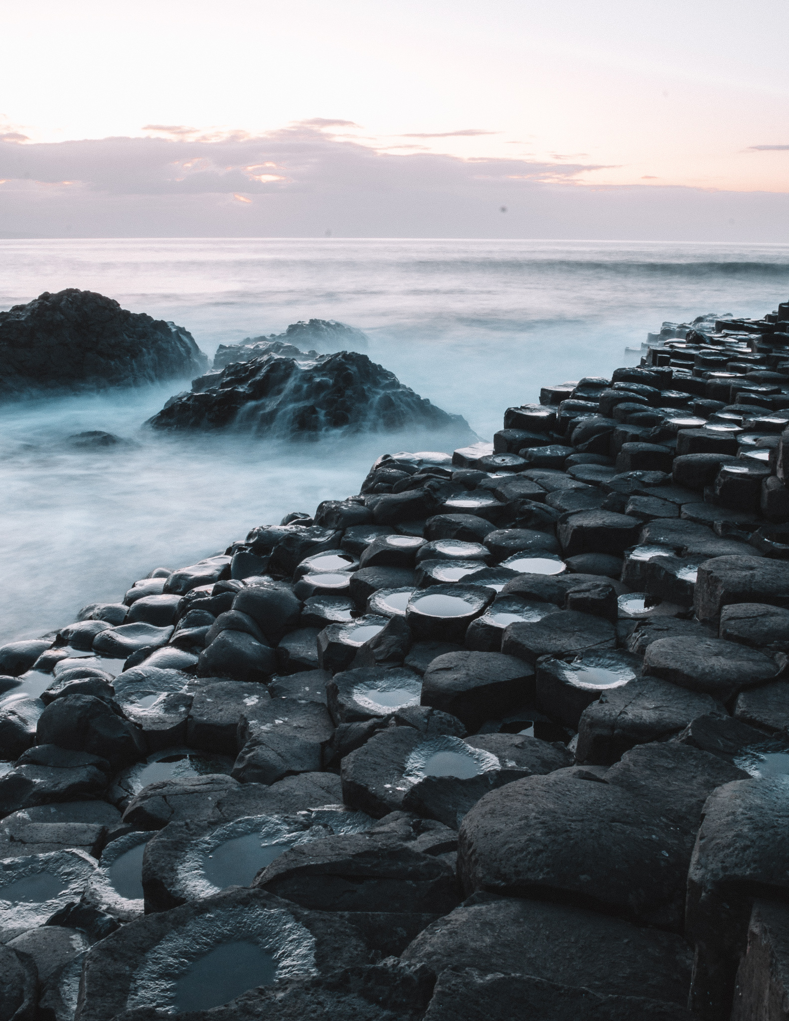 The Giant's Causeway in Northern Ireland 