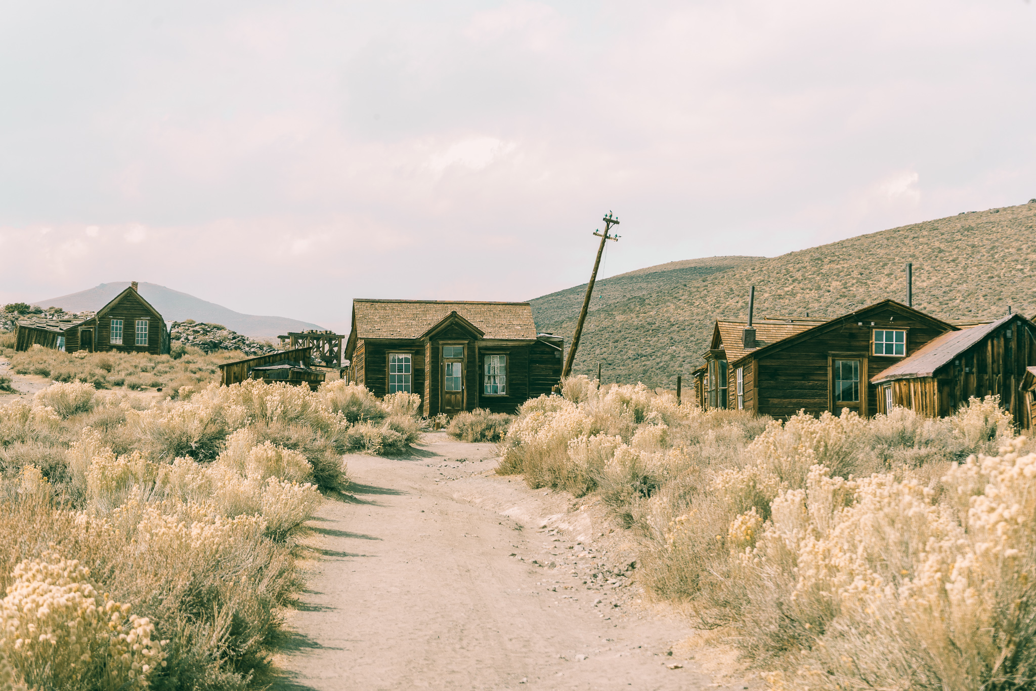 old homes in Bodie Ghost Town