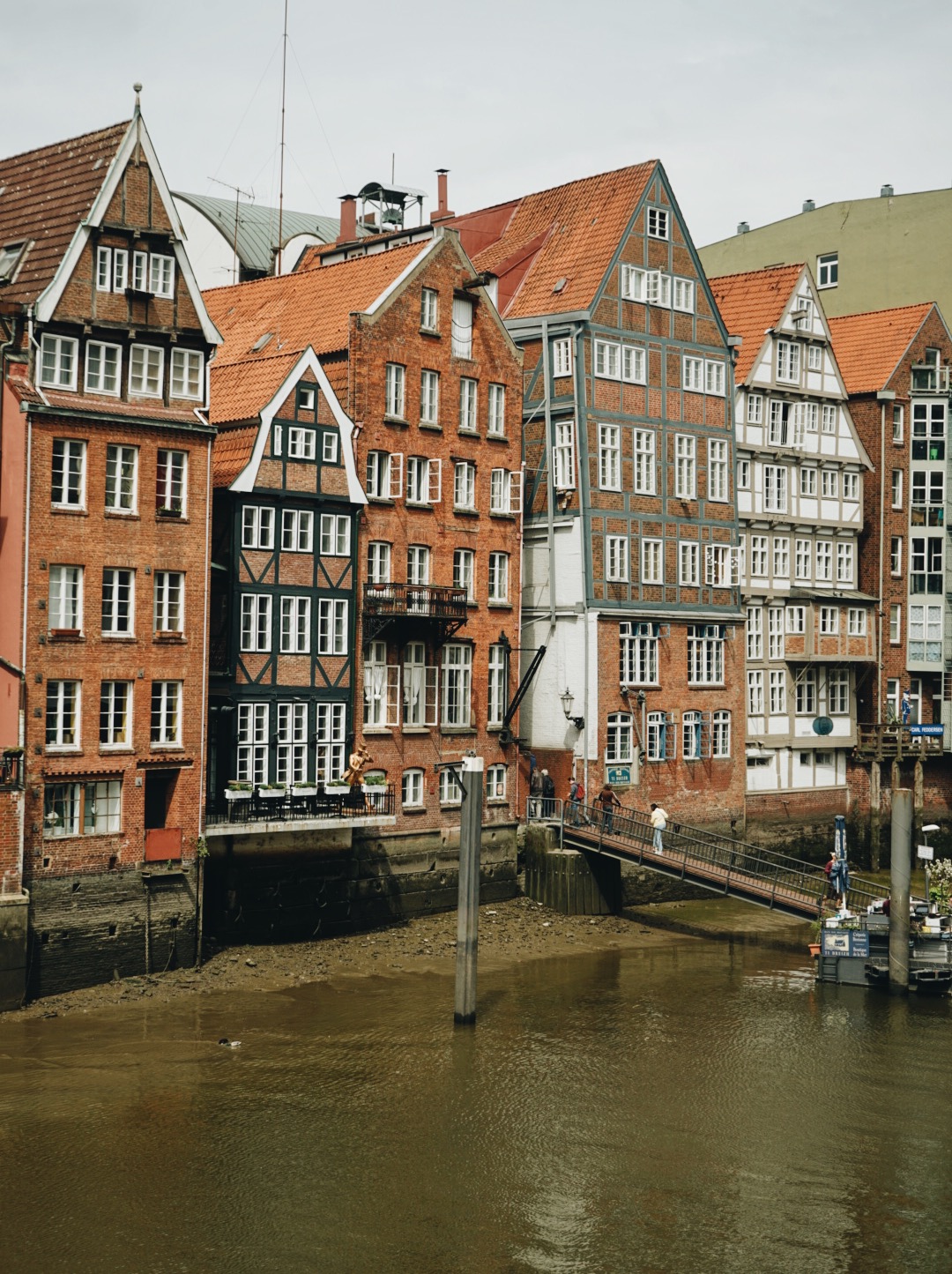 Historic townhouses in Deichstrasse in hamburg