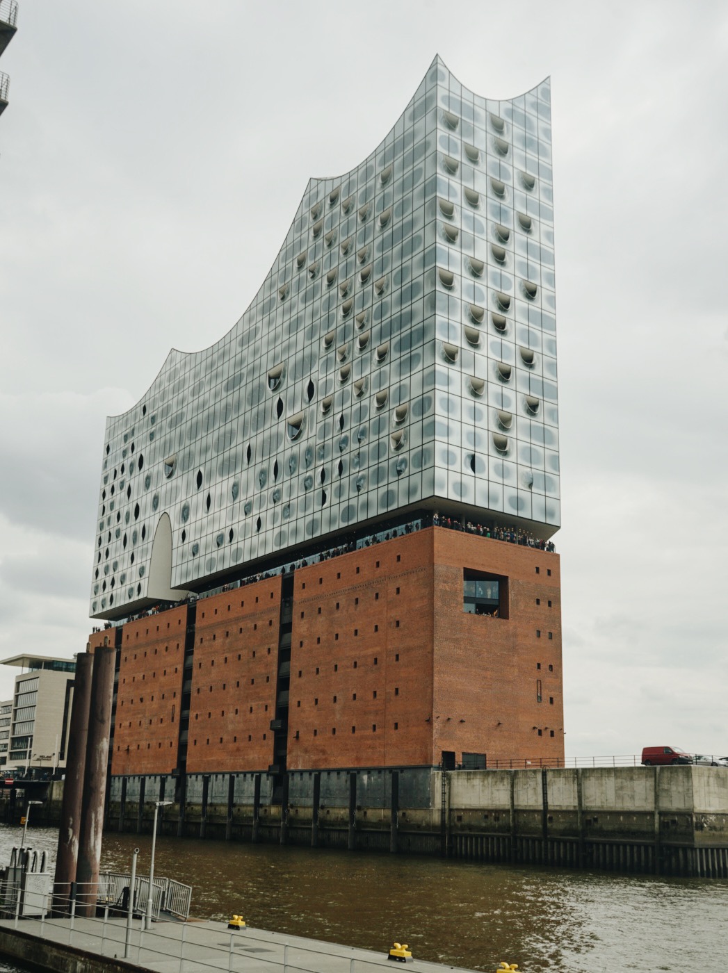 Elbphilharmonie on Hamburg from the outside