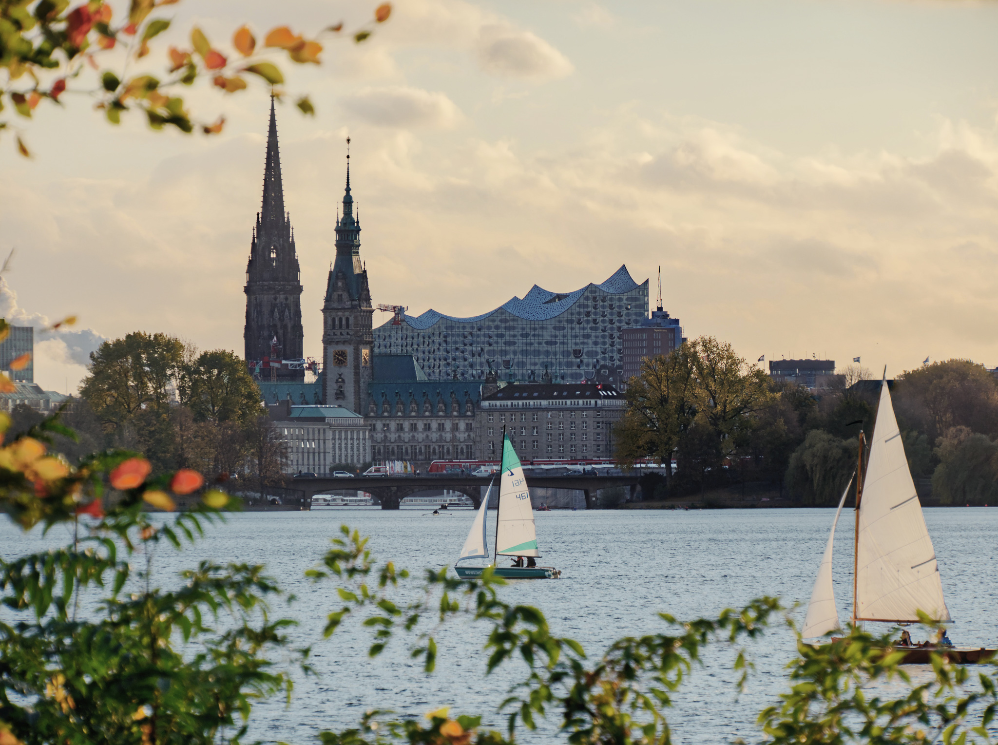  Outer Alster Lake in Hamburg