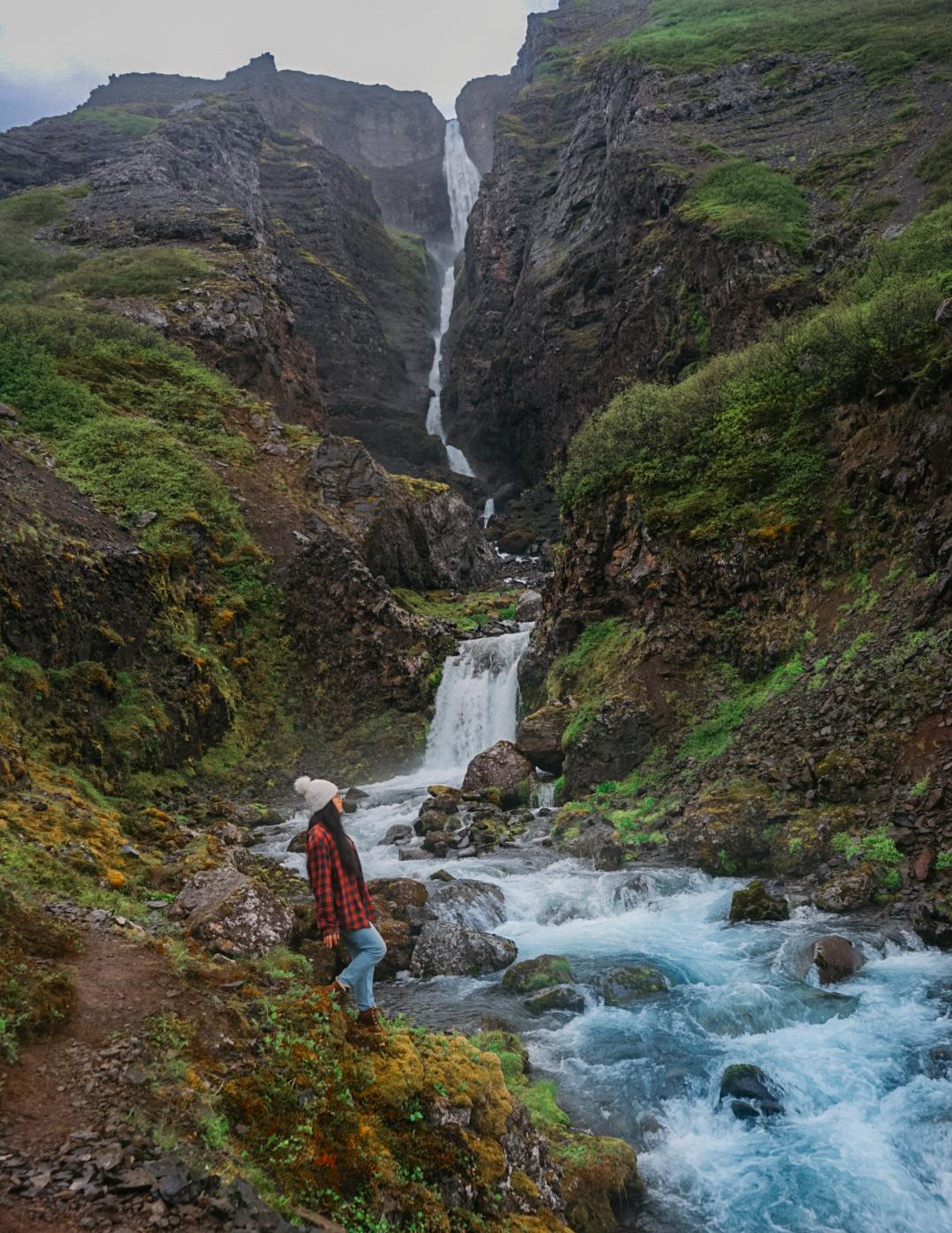 waterfall in West Fjords Iceland